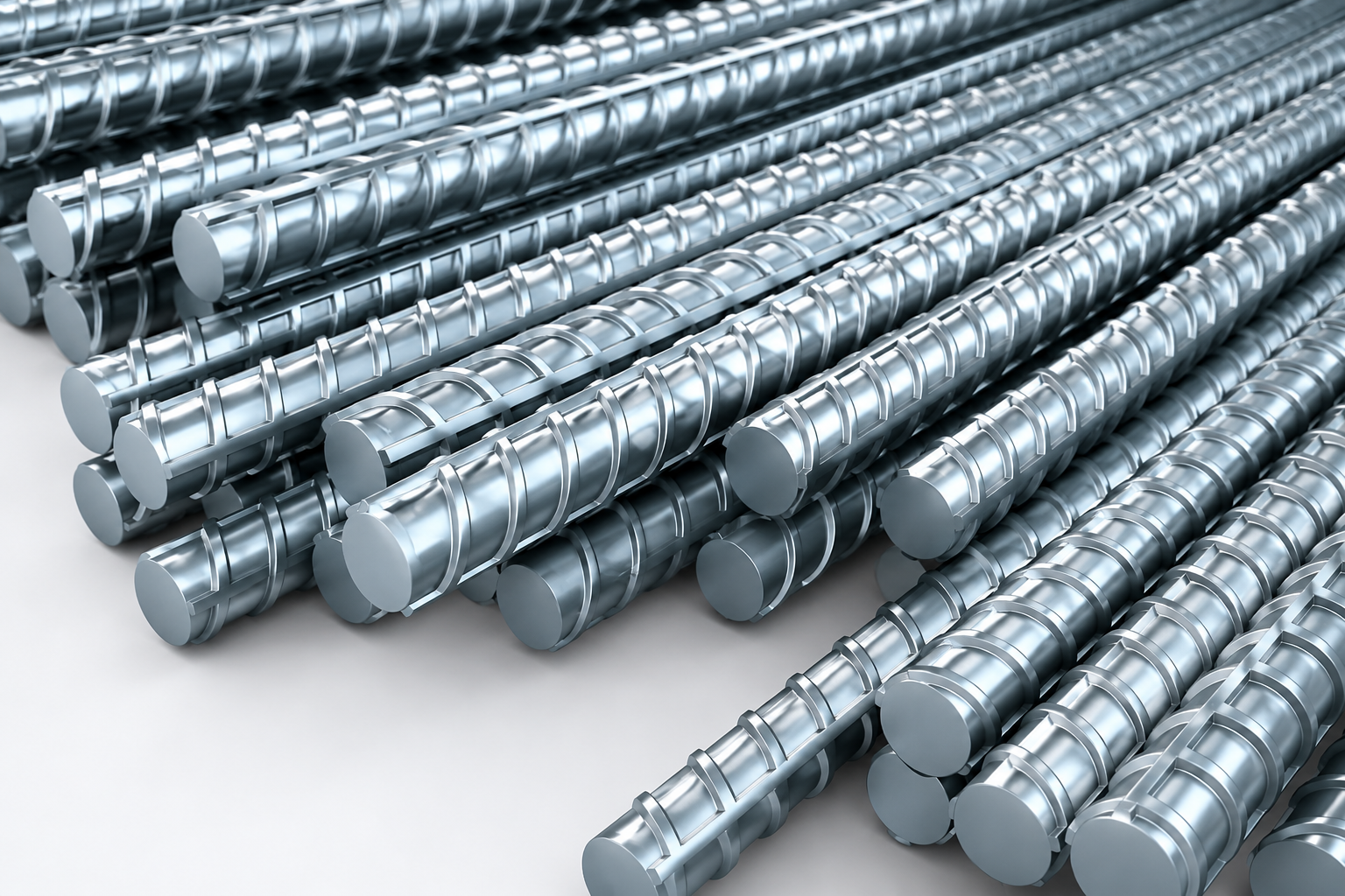 High-quality ribbed TMT reinforcement steel bars